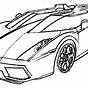 Sports Cars Coloring Pages Free Printable