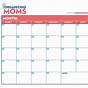 Printable Calendar Custom Dates