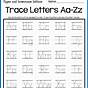 Printable Alphabet Tracing Letters