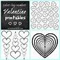 Printable Valentine Color By Number