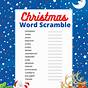 Printable Christmas Games With Answers