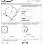 Geometry Circle Vocabulary Worksheet