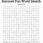 Summer Fun Word Search Puzzle