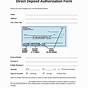 Printable Blank Ach Authorization Form Template