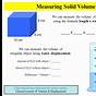 Volume Water Displacement Worksheet