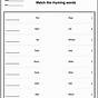 Vocabulary Matching Worksheets Generator