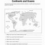 Continents Worksheet 2nd Grade