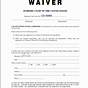 Printable Waiver Form Template