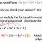 How To Factor The Gcf Of Polynomials