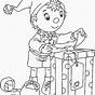 Printable Elf On The Shelf Coloring Pages