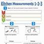 Kitchen Math Measuring Worksheet Answer Key