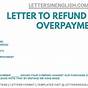 Sample Letter For Request Of Refund