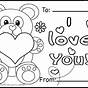 Valentine Card To Color