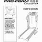 Proform Treadmill User Manual