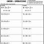 Worksheets On Order Of Operations
