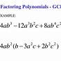 Factoring Polynomials Using Gcf Worksheet