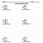Subtracting Mixed Numbers Without Regrouping Worksheet