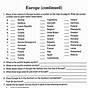 European Geography Worksheet