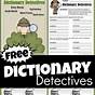 Free Dictionary Skills Worksheets
