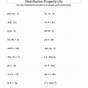 Distributive Property With Exponents Worksheet