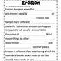 Erosion Worksheet Grade 3