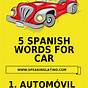 Parts Of A Car In Spanish