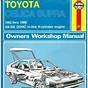 Haynes Manual Toyota Celica