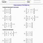 Matrices Multiplication Worksheets