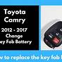 Toyota Camry 2015 Remote Battery For Car Keys