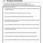 Simple Interest Worksheet With Answers