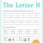 Handwriting Letter H