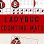 Easy Ladybug Counting Worksheet