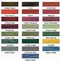 Wood Color Stain Chart