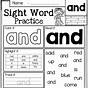 Sight Word Activities Printable