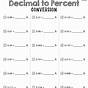 Fractions Decimals And Percents Worksheets