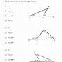 Exterior Angle Of A Triangle Worksheet