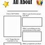 Kindergarten Introduce Myself Worksheet