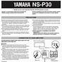 Yamaha Ns Bp100 Owner's Manual