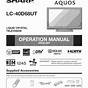 Aquos Sharp Tv Manual