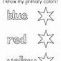 I Know My Colors Worksheets