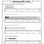 Measurements On A Ruler Worksheets