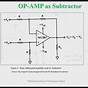 Op Amp Subtractor Circuit Diagram