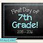 First Day Of 7th Grade Sign Free Printable