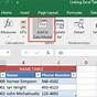 Excel Linking Tables Between Worksheets