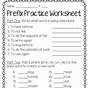 Prefix Worksheet 3rd Grade