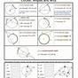Geometry Quiz Worksheet Circles And Arcs