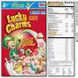 Food Chart Lucky Charms