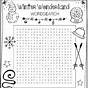 Winter Word Searches Free Printable