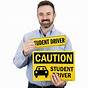 Free Printable Student Driver Signs