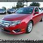Red 2011 Ford Fusion